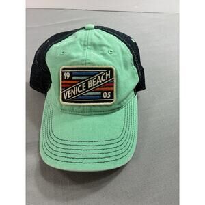 Venice Beach Dad Hat Trucker Hat Mint Green Black Mesh Snapback Cap